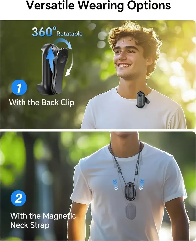 Mini 4K Wearable Action Camera with WiFi and Waterproof Housing