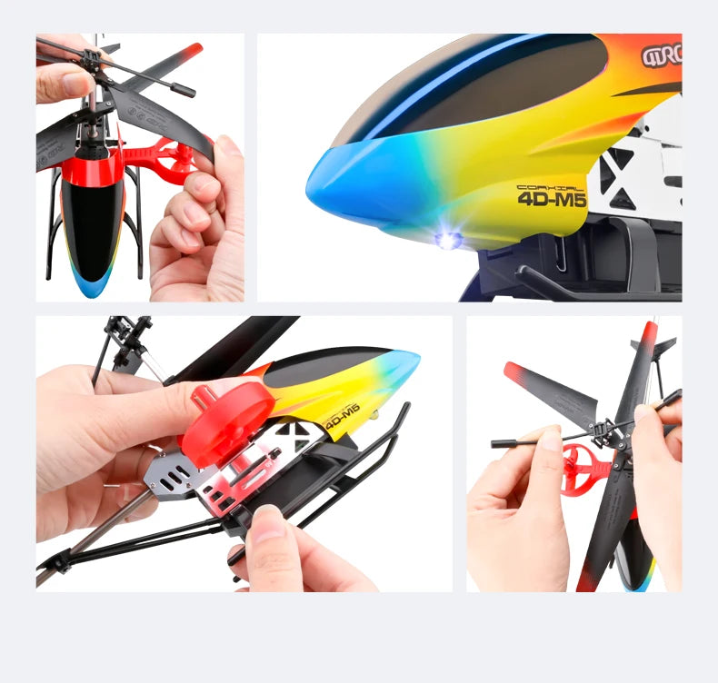 4DRC M5 Remote Control RC Helicopter with Gyro Altitude Hold Drone 3.5 Channel Aircraft Indoor Flying Toy Gift for Boys Girl