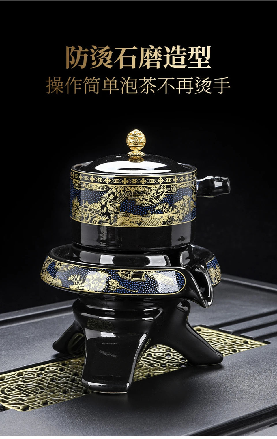 8 Pcs Household Ceramics Tea Pot Set Chinese Classical Ceramic Bone Teaset Gaiwan Porcelain Kung Fu Teapot Set For Gift