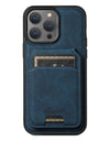 Leather for Magsafe Case for iPhone 16 15 Pro Max 16e 14 Plus 16Plus Bracket Magnetic Back Cover with Card Holder
