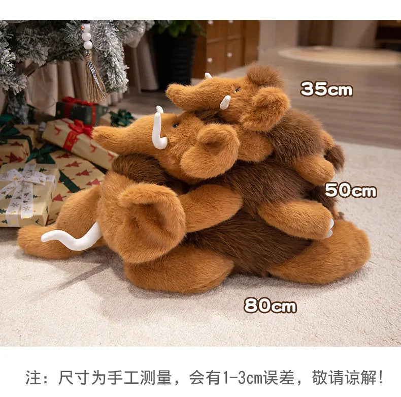 Mammoth Plush Stuffed Animal Soft Elephant Pillow