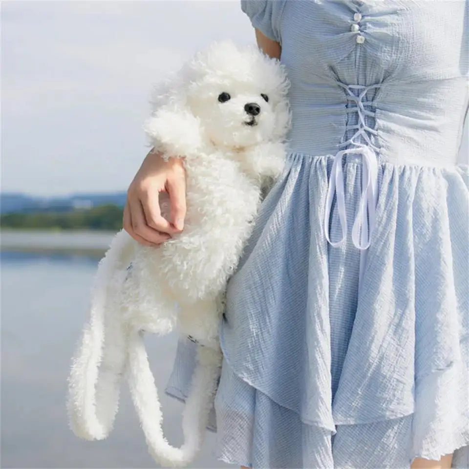 Mini Calico Cat Plush Backpack Soft Shoulder Bag
