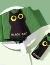 Portable Black Cat Umbrella 3 Folding Waterproof Windproof UV Protection Animal Rain Shine High Quality Umbrella for Rain Gear