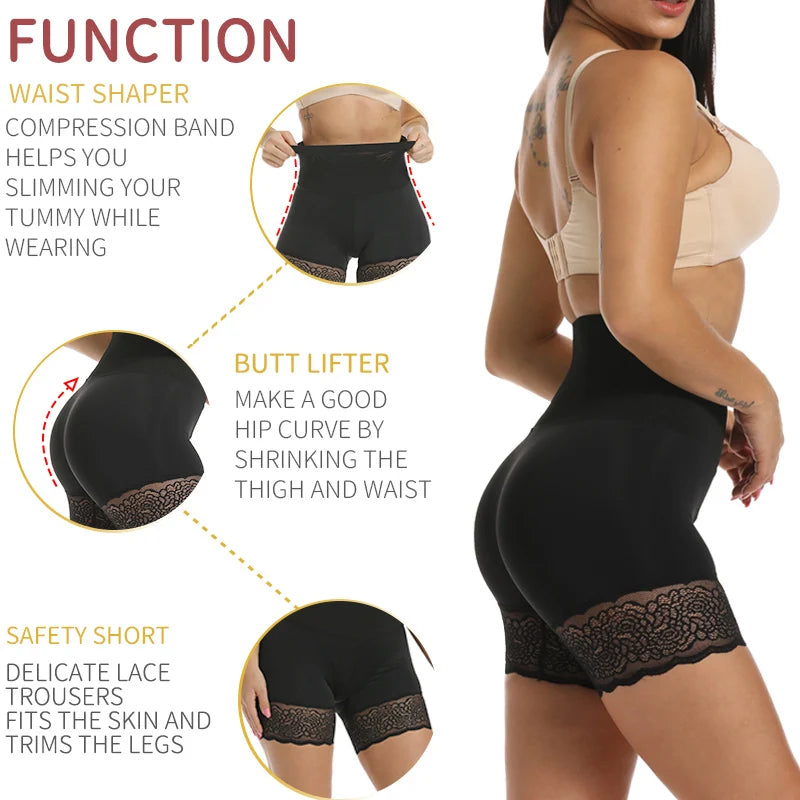 Women High Waist Trainer Control Panties Lace Up Slimming Lingerie Shapewear Hip Enhance Seamless Underwear Shaper