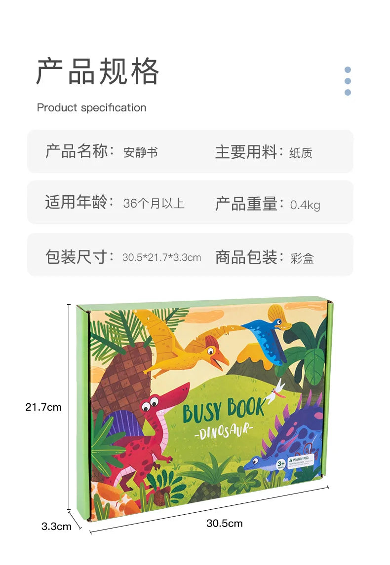 Montessori  Busy Book My First Quiet Book Paste Learning Educational Toys Books  Matching Game Toys for 1 to 3 Y