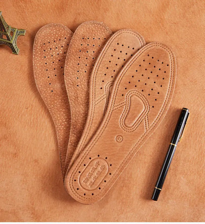 Cowhide Insole For Shoes Men Women Comfortable Deodorant Casual leather Insoles for Feet Quality Genuine Leather Flats Shoe Sole