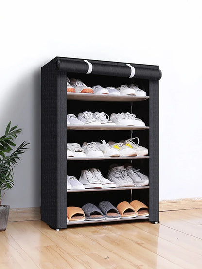 Dustproof Shoe Rack Multilayer Shoe Cabinet Organizer Nonwoven Home Furniture Space-saving Cabinets Shoe Shelf Hallway Entryway