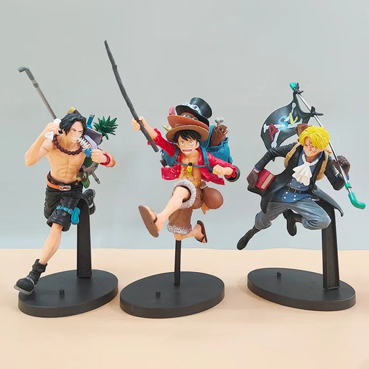One Piece Luffy Ace Sabo Three Brothers Figure Set 3 Piece