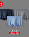 3-Pack Men’s Modal Boxer Shorts – 80 Count, Seamless Silk Crotch