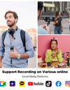 Wireless Lavalier Lapel Mini Microphone for iPhone iPad Android Phone You tube Live Broadcast Recording Interview Vlog MIC-S