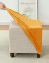 1PC Stretch Square Ottoman Stool Covers Super Soft Velvet stool Cover Elastic All-inclusive Footrest Slipcovers for Living Room