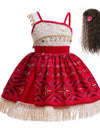 Disney Moana 2 Girls Cosplay Costume Kids One Shoulder Sleeveless Dress 2025 Christmas Party Vaiana Princess Cosplay Costume