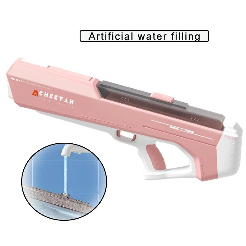 Fully Electric Big Water Gun High Pressure Rechargeable Water Blaster for Outdoor Summer Activities