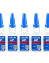 401 super glue upgraded version of cyanoacrylate, quick-drying and quick-dissolving, leather/rubber/wood/metal/glass, strong adhesive liquid glue, 20ml, free glue dropper, factory direct sale