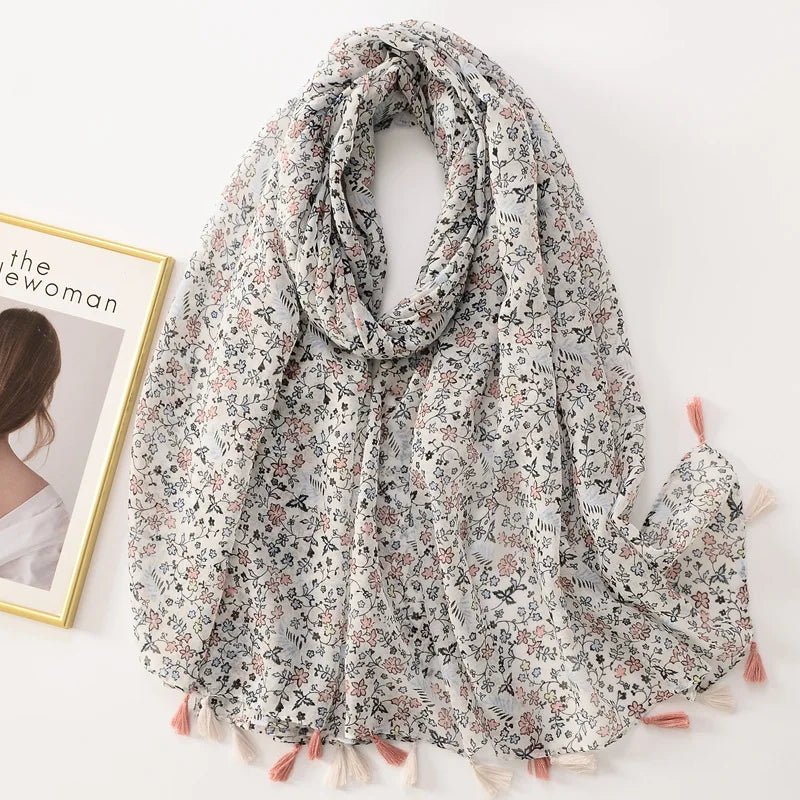 Bandannas Designer Scarf Luxury Scarves Woman Scarf Elegant Women's Shawls For Cotton Veils Bandana Brand
