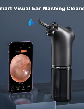 Visua Electric Ear Irrigator 4 Pressure Modes Ear Wax Removal Ear Cleaning Kit With Camera