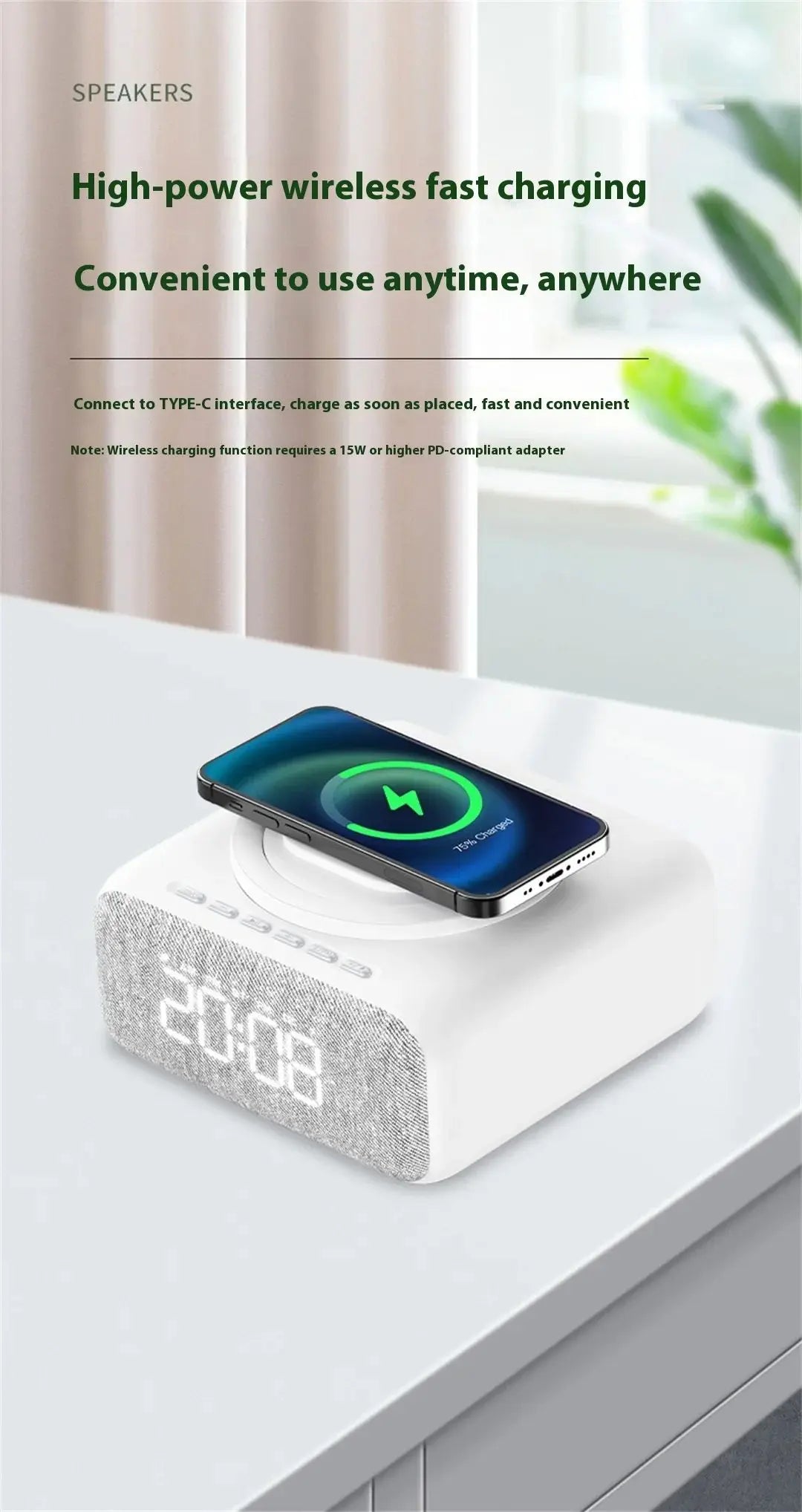 Wireless Bluetooth 5.0 Speaker Multi functional Mobile Wireless Charging Creative Swan Night Light Bluetooth Audio Player