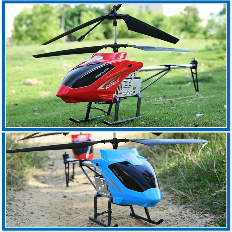 Rc Helicopter With Remote Control Extra Durable Big Plane Toy For Drone Model Outdoor 3.5CH 80cm Aircraft Large Helicopter