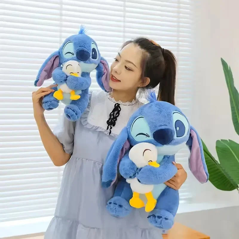 Disney 20cm Plush Doll Stitch Lilo Doll Cute Duck Stitch Plush Stuffed Toy Christmas 's Birthday Gift Kawaii Toys
