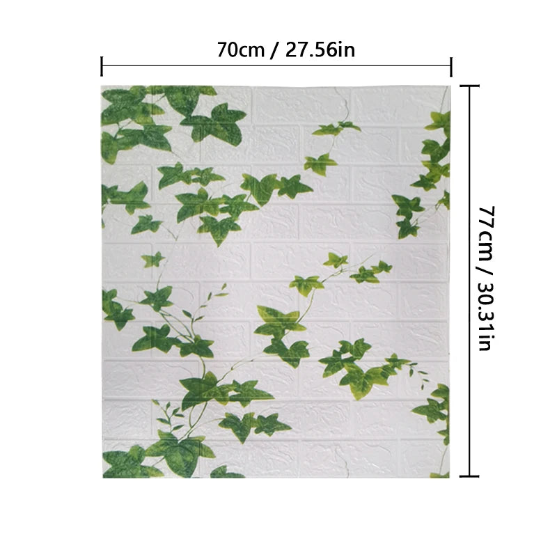 3D Wallpaper Decoration Self-adhesive Antique Foam Brick Wallpaper