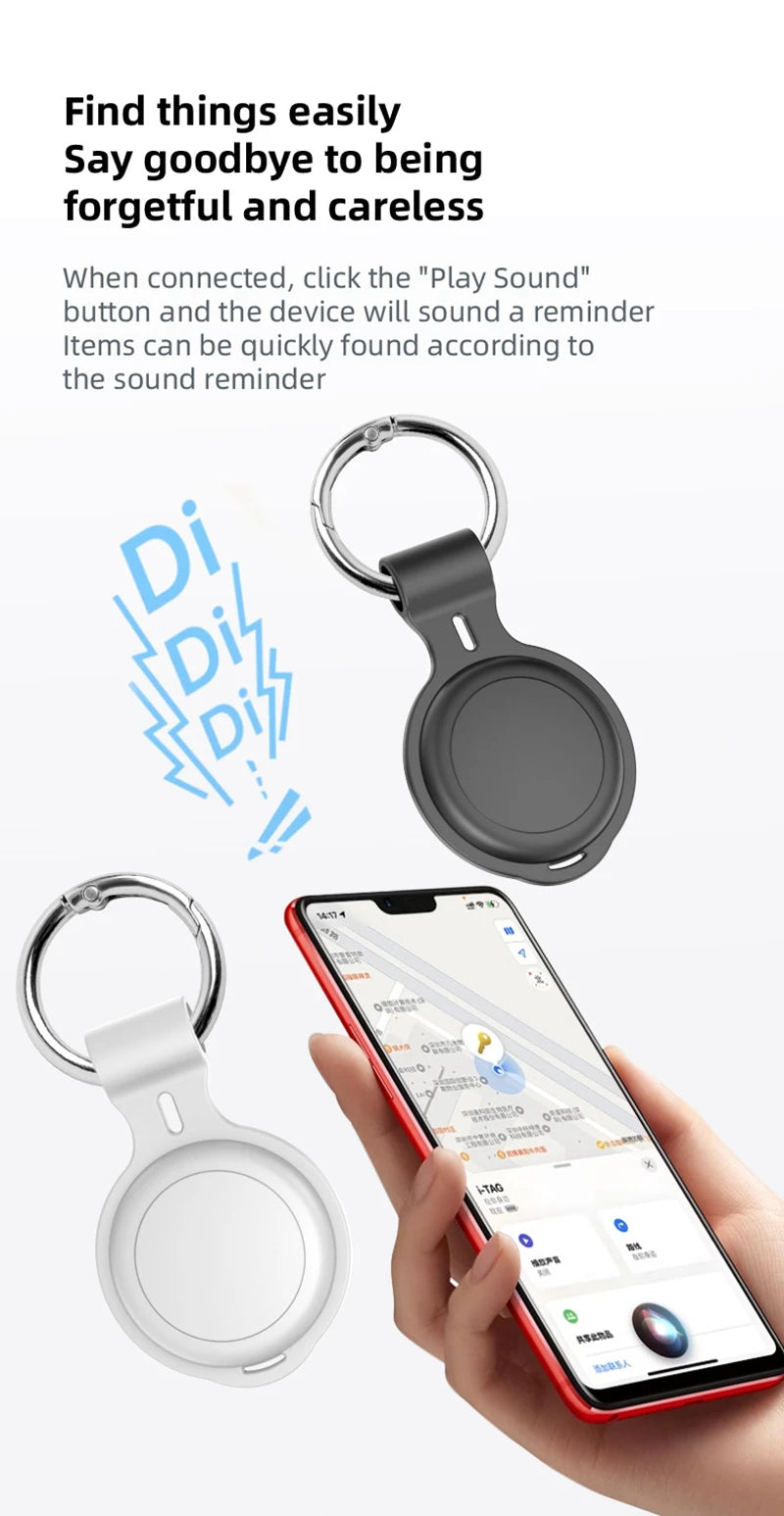 Mini Global Position Systm Tracker Apple Find My Compatible Slim Design Global Location Anti-Lost Device For  Luggage Long Battery Life