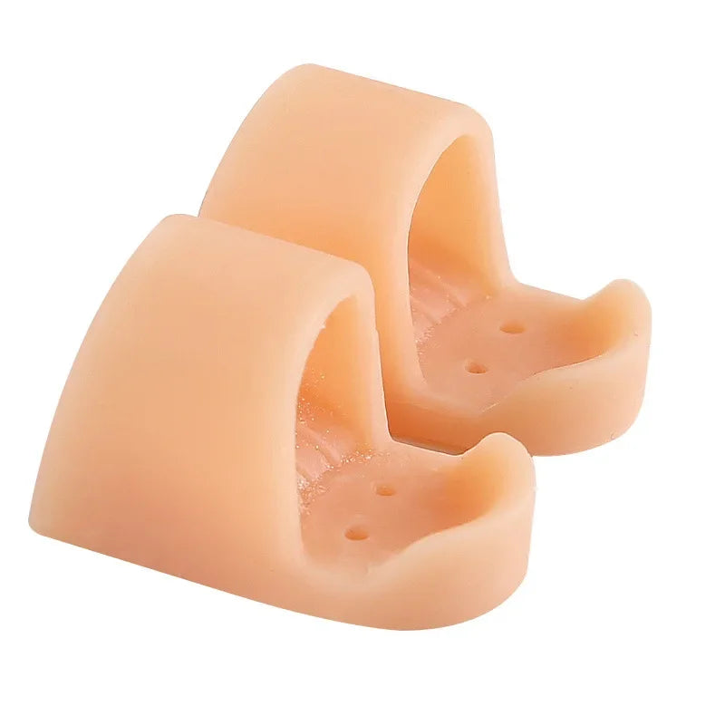 2Pcs Toe Straightener Thumb Valgus Protector Silicone Gel Foot Fingers Toe Separator Bunion Adjuster Feet Pads Relief Foot Pain