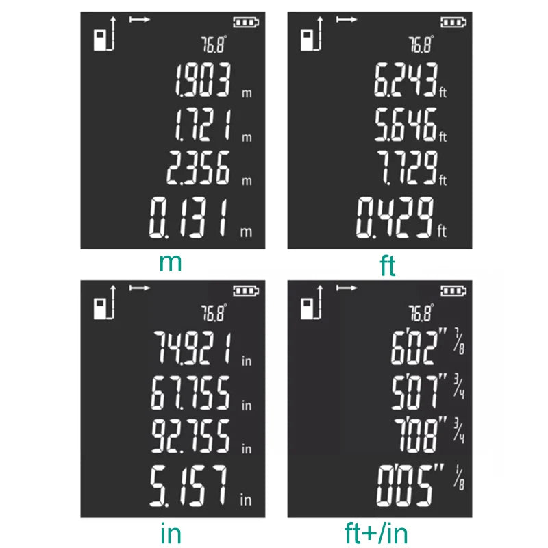 Laser Distance Meter 150M/200M Profesional Laser Tape Measure Rangefinder Trena Roulette Ruler Range Finder USB Charging