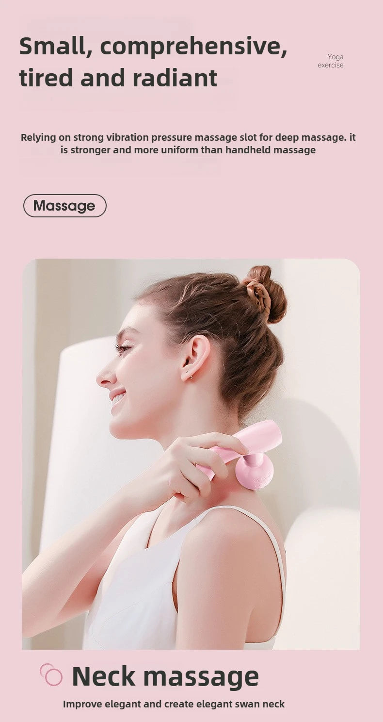 Mini Fascia  Vibrating Fast Rechargeable Dual Head Both Portable mini Muscle Relaxation Full Body Universal Massage