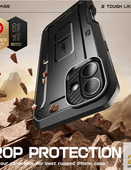 For iPhone 16 Case 6.1" (2024) UB Pro Full-Body Heavy Duty Rugged Phone Case with Built-in Screen Protector