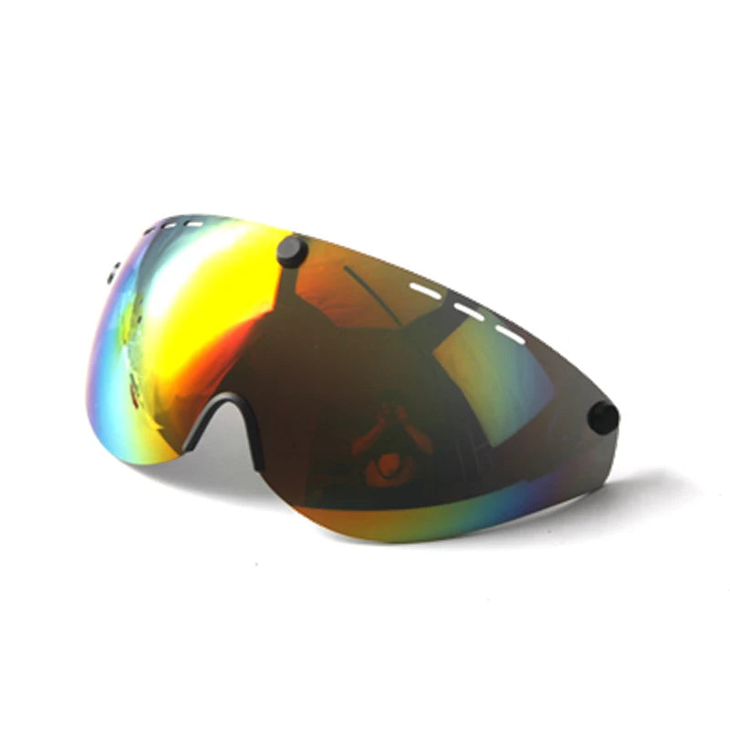 Aero Time Trial Cycling Helmet With Magnetic Lens