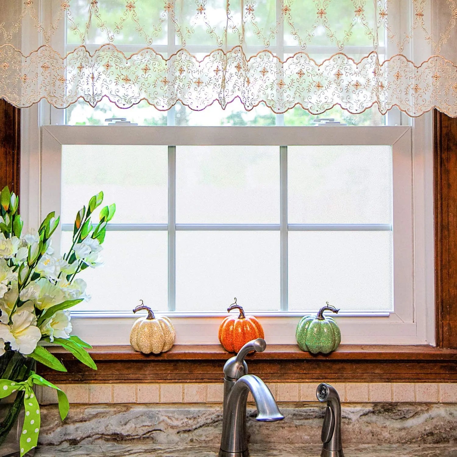 Matte Frosted Window Film Privacy Sun Blocking Self Adhesive Window Covering Opaque Vinyl Glass Film for Bathroom Office