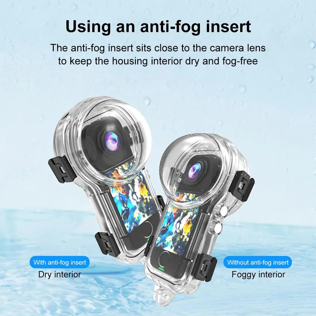 50 Metre Waterproof Invisible Diving Case for Insta360 X4 Air Panoramic Camera