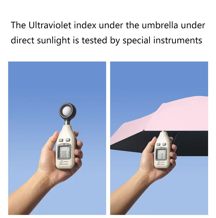 Outdoor Mini Folding Sun Umbrella with UV Protection Ultralight Compact Design