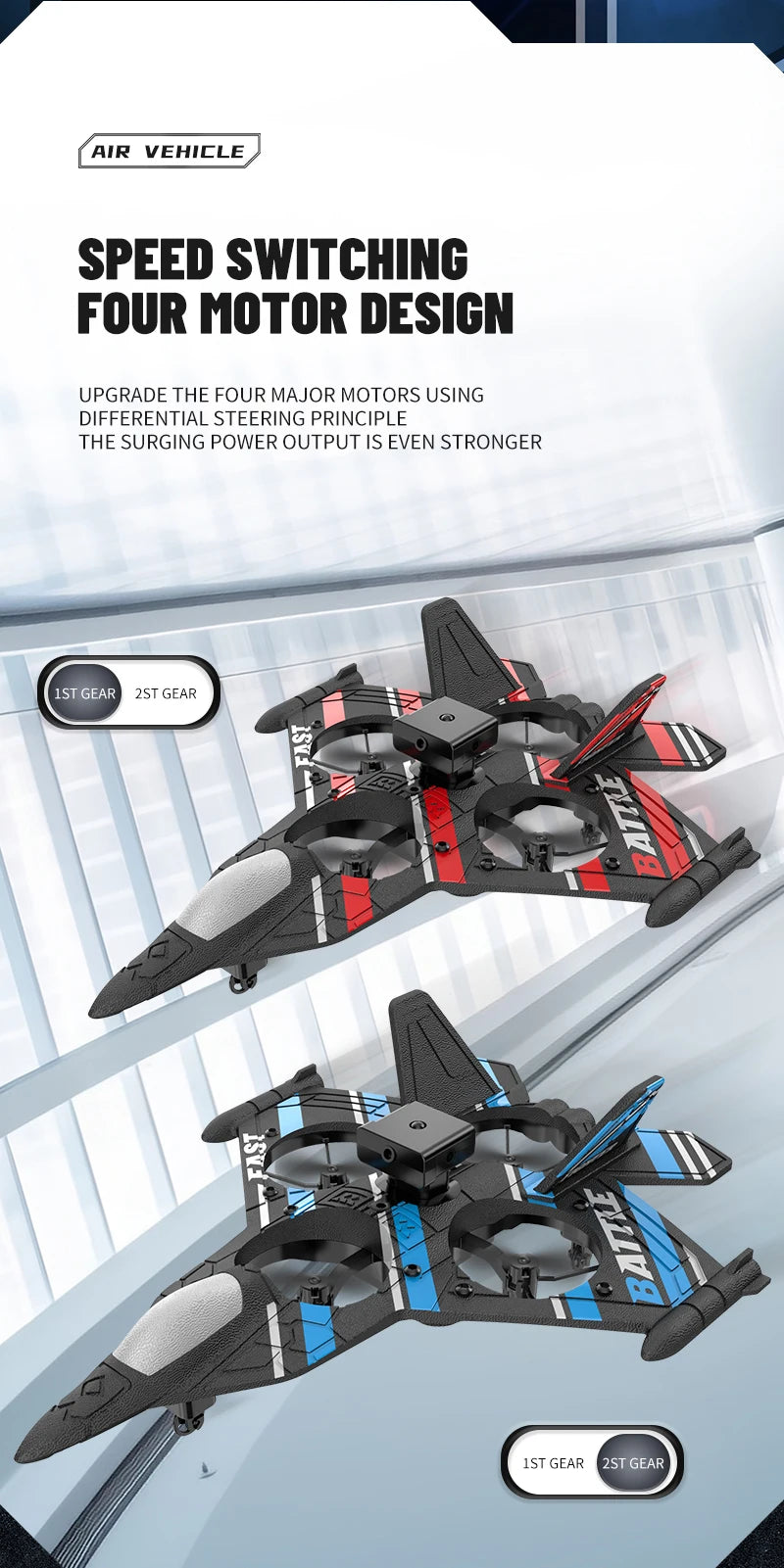 RC Plane with Camera Helicopter Remote Control Aircraft Obstacle Avoidance Fighter 2.4G Airplane EPP Foam Plane  Toys