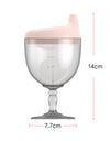 150ml Baby Learning Drinking Bottle Novelty Wine Glass Shaped Sippy Cup with Lid Kids Toldder Nursing Bottle Infant Feeding Cups