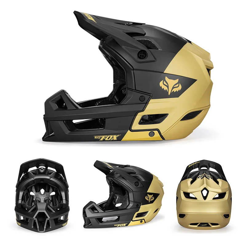 Off Road Full Face Mountain Bike Helmet With Adjustable Visor