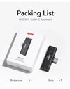 Dual Channel Wireless Mic Microphone for Android iPhone for Live-streaming Video Recording
