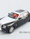 1:18 Rolls Royce Phantom Alloy Diecast Model Car Metal Large Games For Mother Birthday Gifts  Boy Collection Hobby