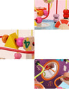 Montessori  Toys Wooden Roller Coaster Bead Maze Abacus Math Toys  Early Educational Toys for  1-3 Years