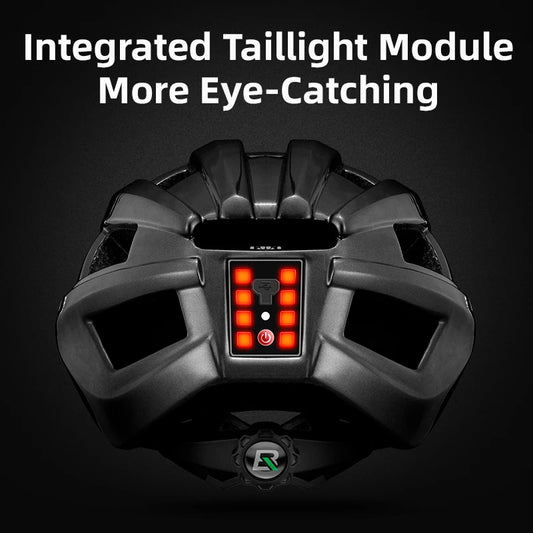 Bicycle Light Helmet MTB Road USB Warning Rear Light Cycling Helmet EPS PC Intergrally-molded Bike Helmet