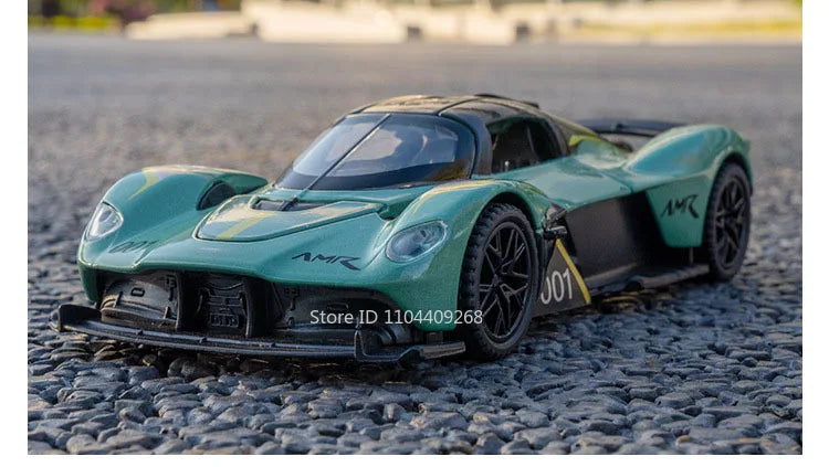 1:32 Scale VALKYRIE Sports Car Model Toy Alloy Diecast Doors Opened Music Light Doors Opened Vehicles Models Christmas Gift