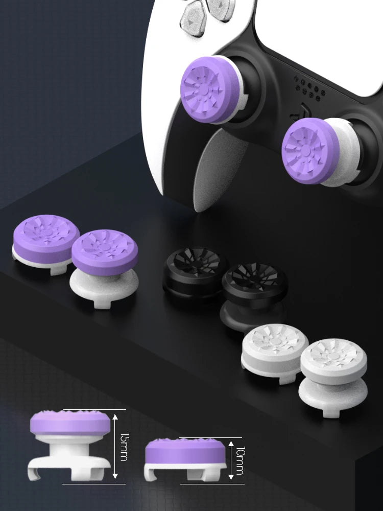Replacement High-Rise Joystick Freeks Thumbstick Caps – Compatible with 8BitDo Ultimate Controller, PS4 & PS5