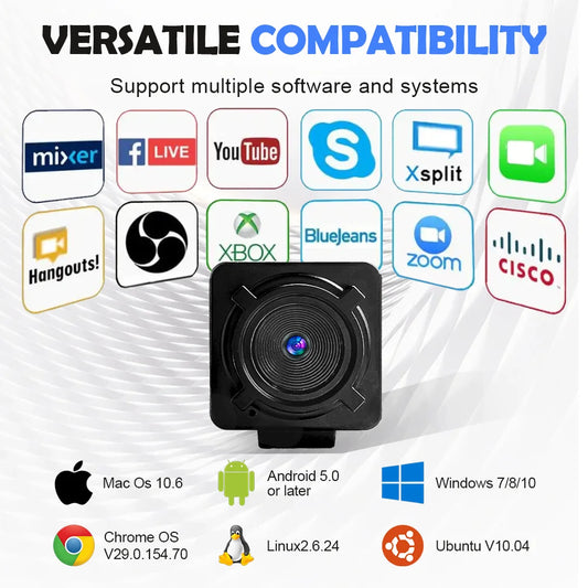 4K Webcam for PC with Autofocus Remote Control USB Camera for Live Streaming Video Calls with Tripod