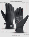 Outdoor Cycling in Autumn and Winter Windproof Anti slip Wear-resistant Velvet and Warm Riding Long Finger Gloves