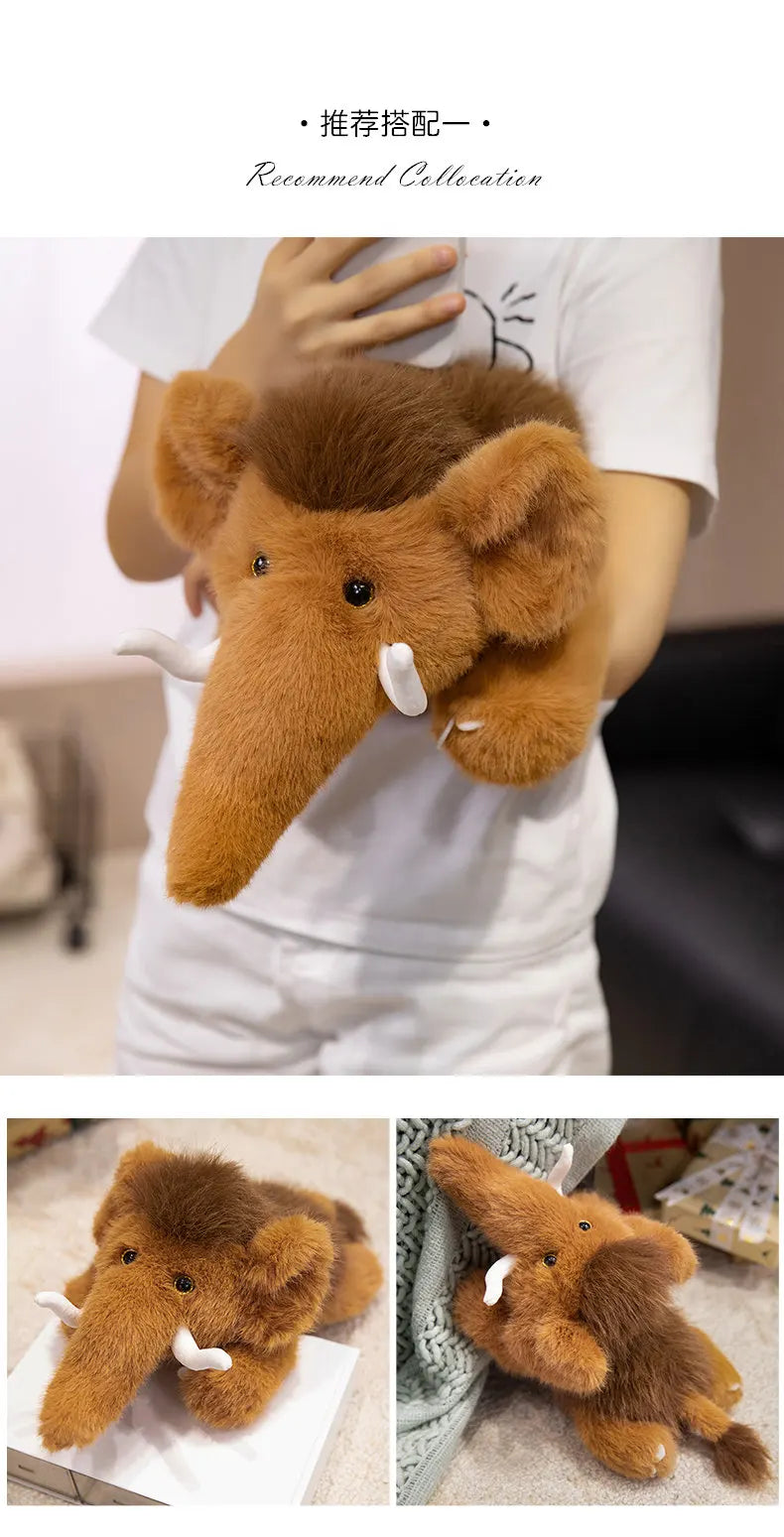 Mammoth Plush Stuffed Animal Soft Elephant Pillow