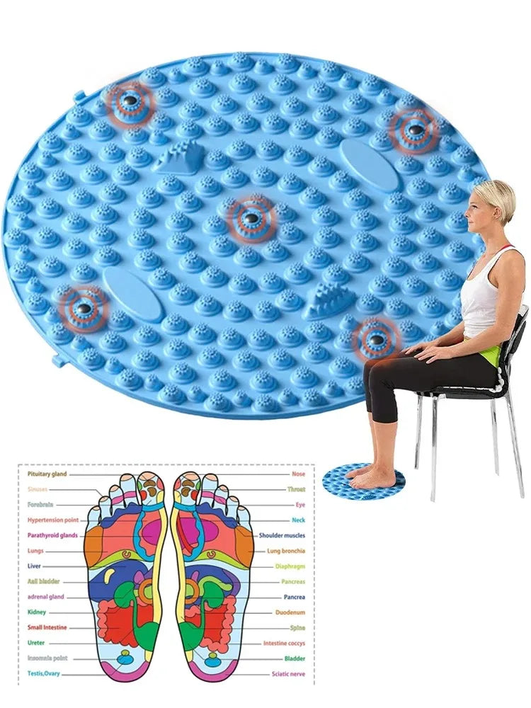 Foot Massage Pad Finger Pressure Board Foot Step Through The Meridian Jogging Massage Pad Muscle Relax Exercise Mat Fitness Peda