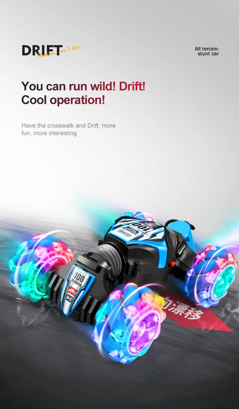 1 to 20 Scale Gesture Sensor 4WD Rotating Stunt Drift Remote Control Car