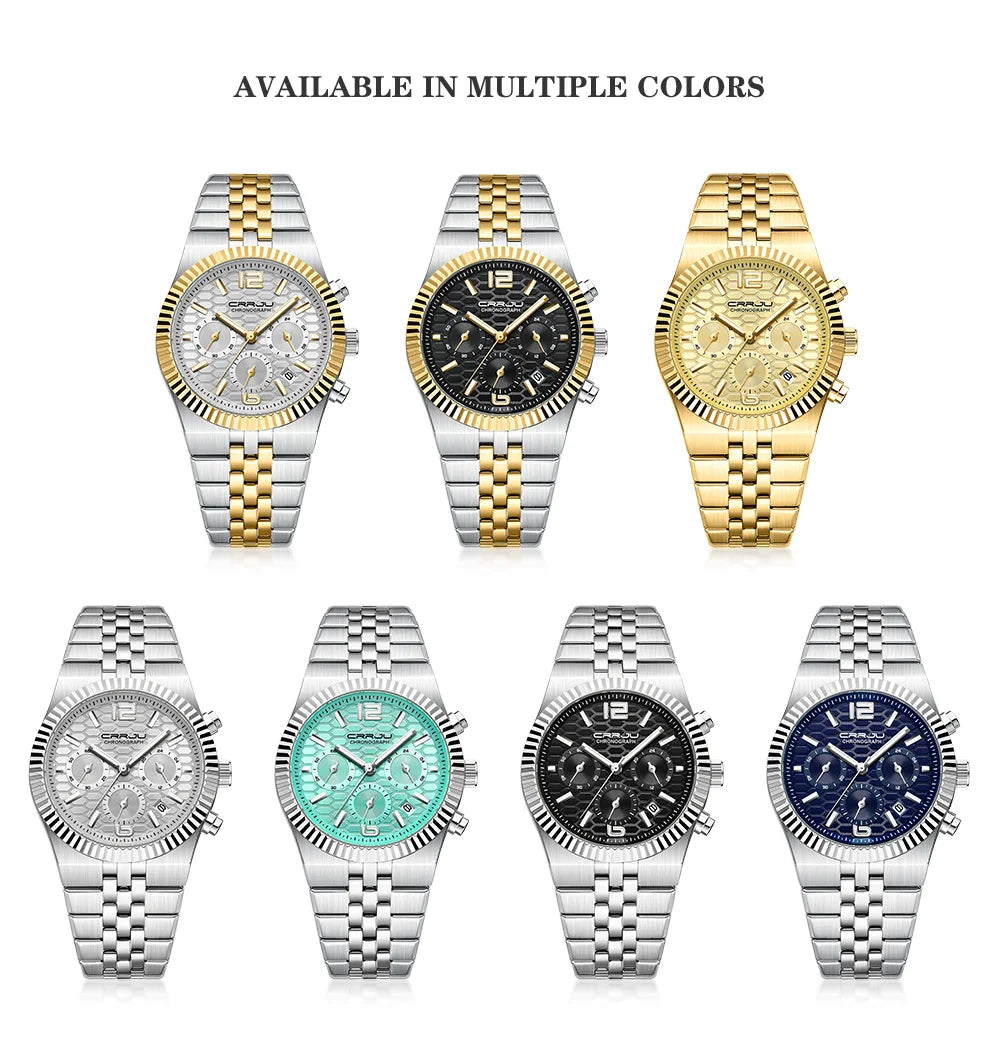 Classic Men's Automatic Date Watch Stainless Steel Quartz Elegant Round Case Luminous Versatile Fashion Night Light 2323