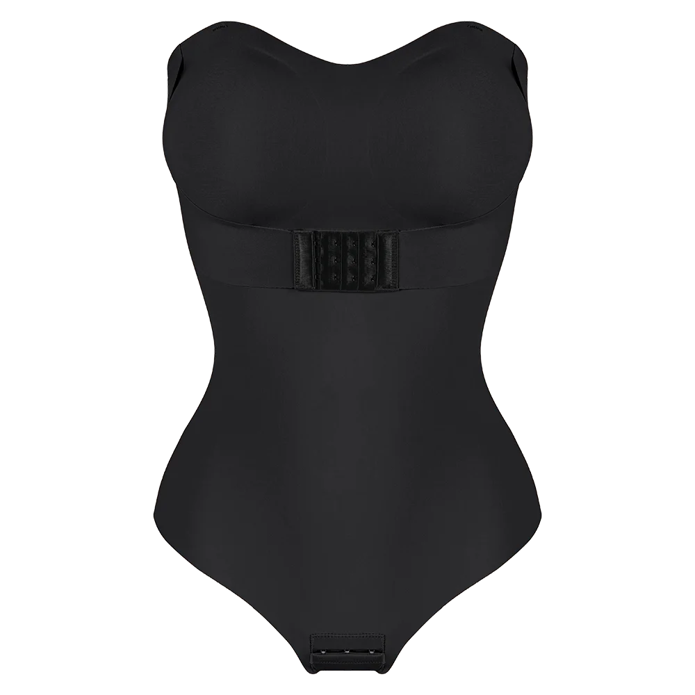 Strapless Thong Bodysuit for Women – Plus Size Tummy Control Shapewear