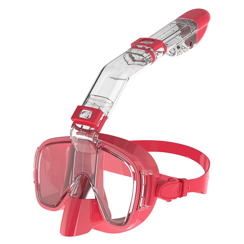 Underwater Snorkeling Half face Face  Swimming Mask Set Scuba Diving Respirator Masks Anti Fog Safe Breathing for Adult